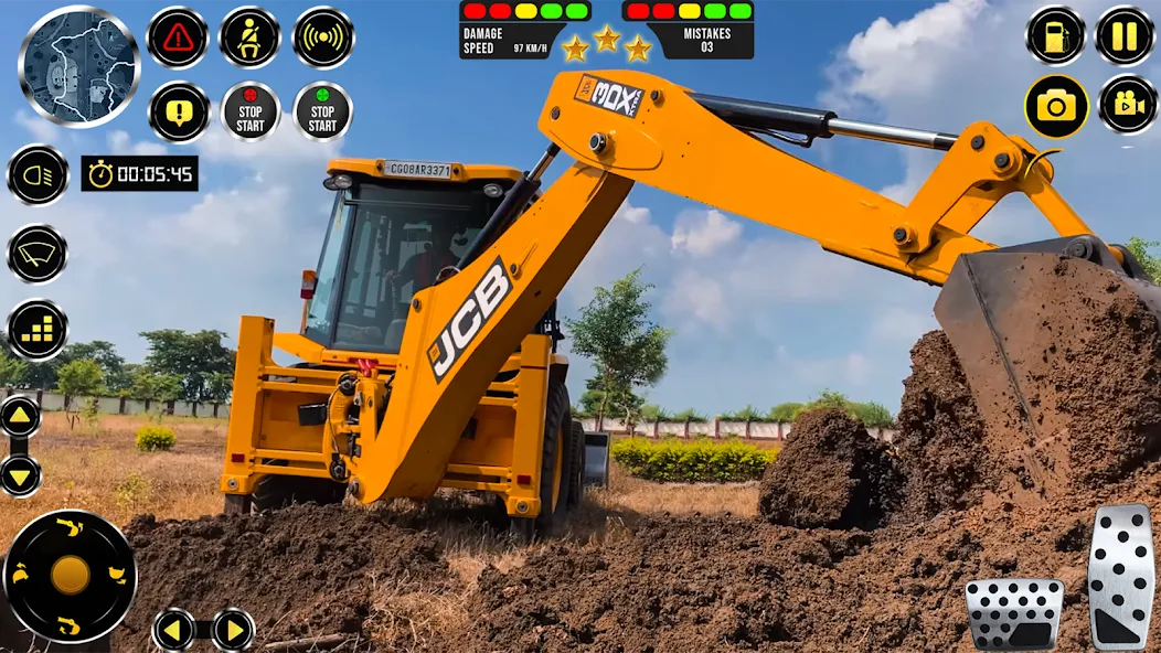 Скачать JCB Excavator Construction 3D взлом на бесконечные деньги + мод меню screen 4