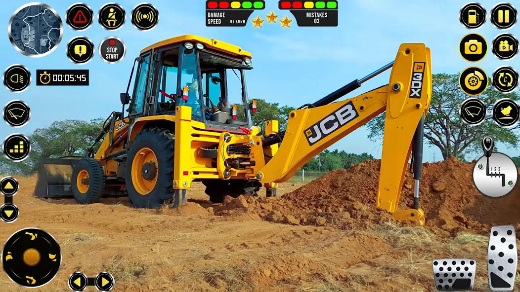 Скачать JCB Excavator Construction 3D взлом на бесконечные деньги + мод меню screen 5