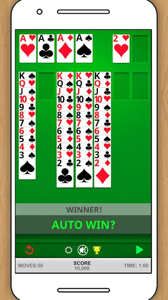 Скачать SOLITAIRE CLASSIC CARD GAME взлом на бесконечные деньги + мод меню screen 3