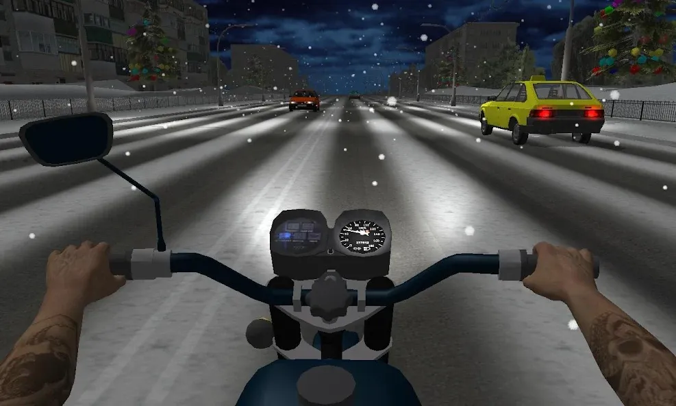 Скачать Russian Moto Traffic Rider 3D взлом на бесконечные деньги + мод меню screen 5