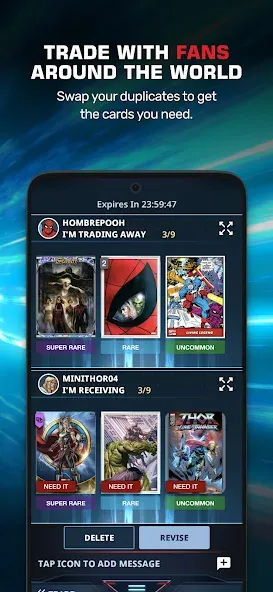 Скачать Marvel Collect! by Topps® взлом на бесконечные деньги + мод меню screen 3