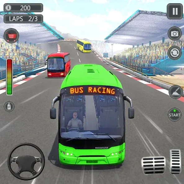 Скачать Coach Bus Games: Bus Simulator (Коуч Бас Геймс) взлом на бесконечные деньги + мод меню screen 1