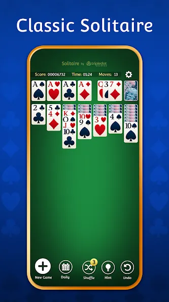 Скачать Solitaire: Classic Card Games взлом на бесконечные деньги + мод меню screen 2