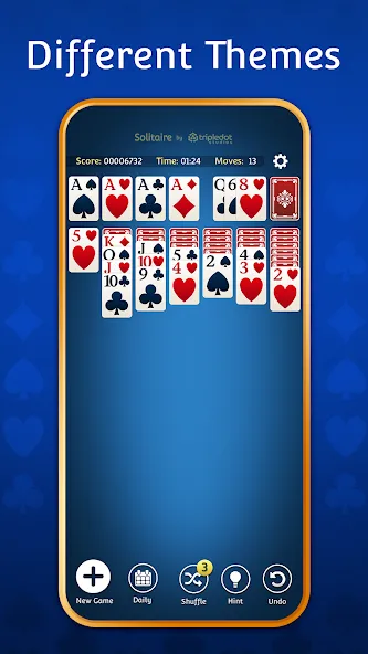 Скачать Solitaire: Classic Card Games взлом на бесконечные деньги + мод меню screen 4