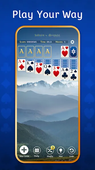 Скачать Solitaire: Classic Card Games взлом на бесконечные деньги + мод меню screen 5