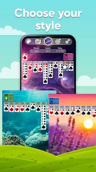 Скачать Spider Solitaire (Спайдер Солитер) взлом на бесконечные деньги + мод меню screen 3