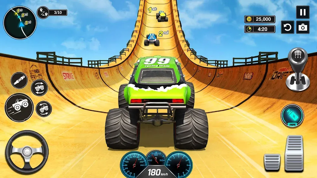 Скачать Monster Truck Games- Car Games взлом на бесконечные деньги + мод меню screen 1