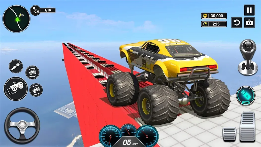 Скачать Monster Truck Games- Car Games взлом на бесконечные деньги + мод меню screen 3