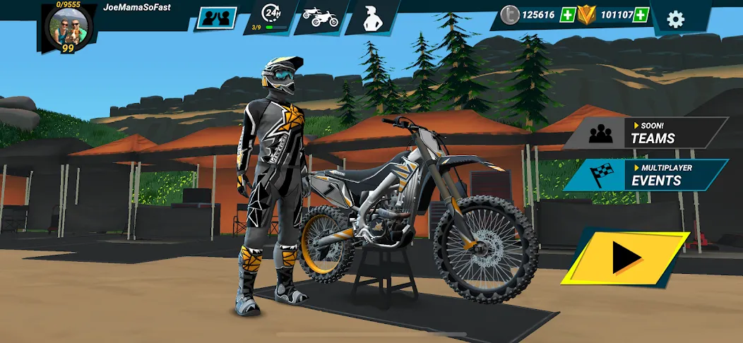 Скачать Mad Skills Motocross 3 (Мэд Скиллз Мотокросс 3) взлом на бесконечные деньги + мод меню screen 4