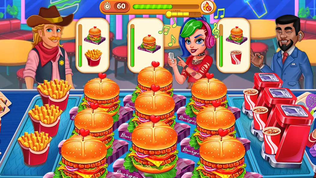 Скачать Cooking Max: Restaurant Games (Кукинг Макс) взлом на бесконечные деньги + мод меню screen 4