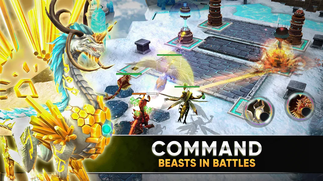 Скачать Clash of Beasts: Tower Defense (Клэш оф Бистс) взлом на бесконечные деньги + мод меню screen 2