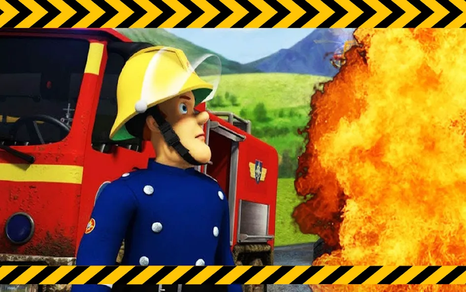 Скачать Fireman sam Truck rescue (Пожарный Сэм и спасение на грузовике) взлом на бесконечные деньги + мод меню screen 4