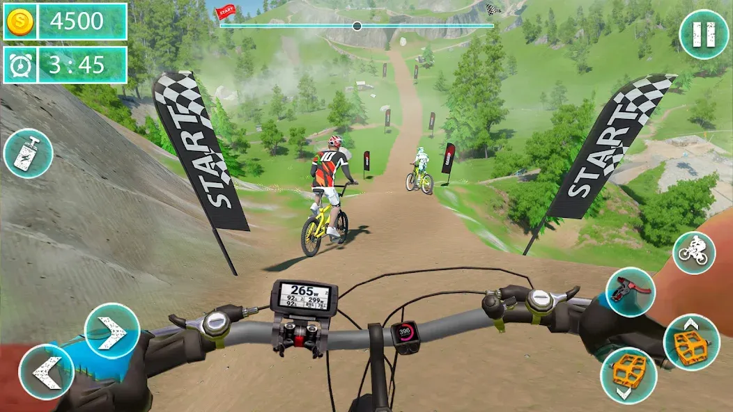 Скачать MTB Downhill: BMX Racer взлом на бесконечные деньги + мод меню screen 1