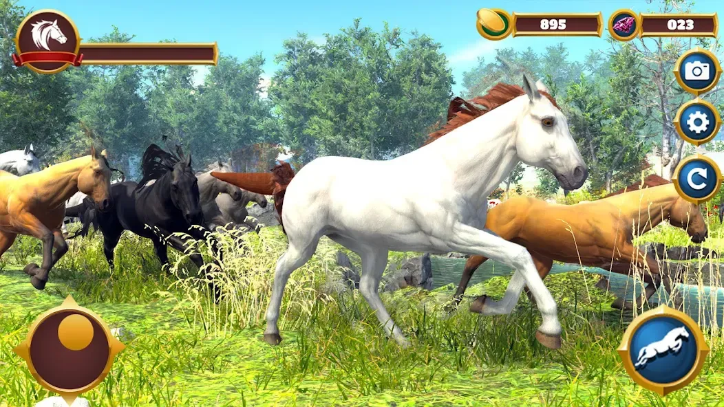 Скачать Virtual Horse Family Simulator взлом на бесконечные деньги + мод меню screen 1