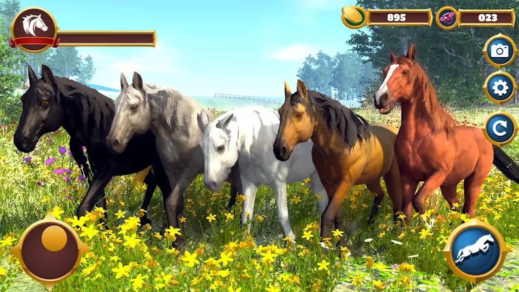 Скачать Virtual Horse Family Simulator взлом на бесконечные деньги + мод меню screen 2