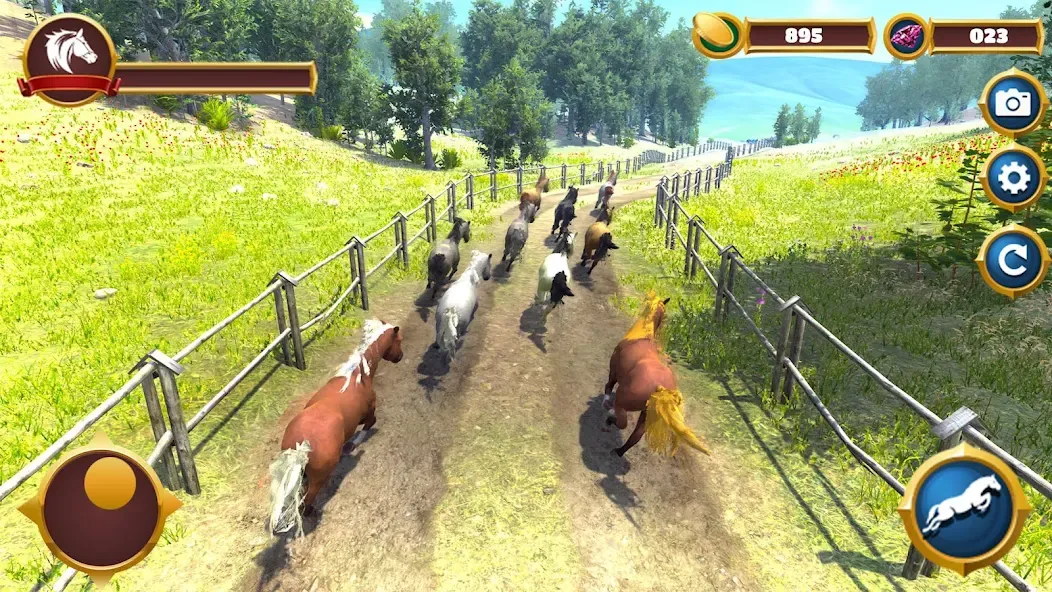 Скачать Virtual Horse Family Simulator взлом на бесконечные деньги + мод меню screen 5