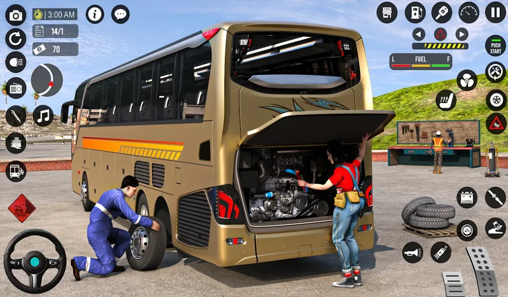 Скачать Bus Simulator 3D: Bus Games (Бус Симулятор 3Д) взлом на бесконечные деньги + мод меню screen 1