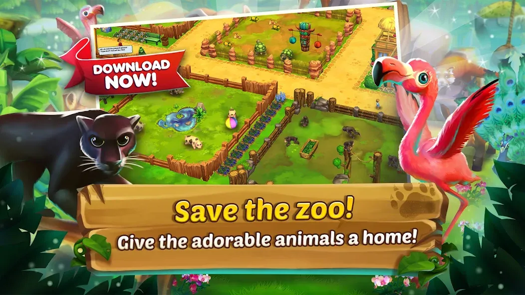 Скачать Zoo 2: Animal Park (Зу 2) взлом на бесконечные деньги + мод меню screen 1