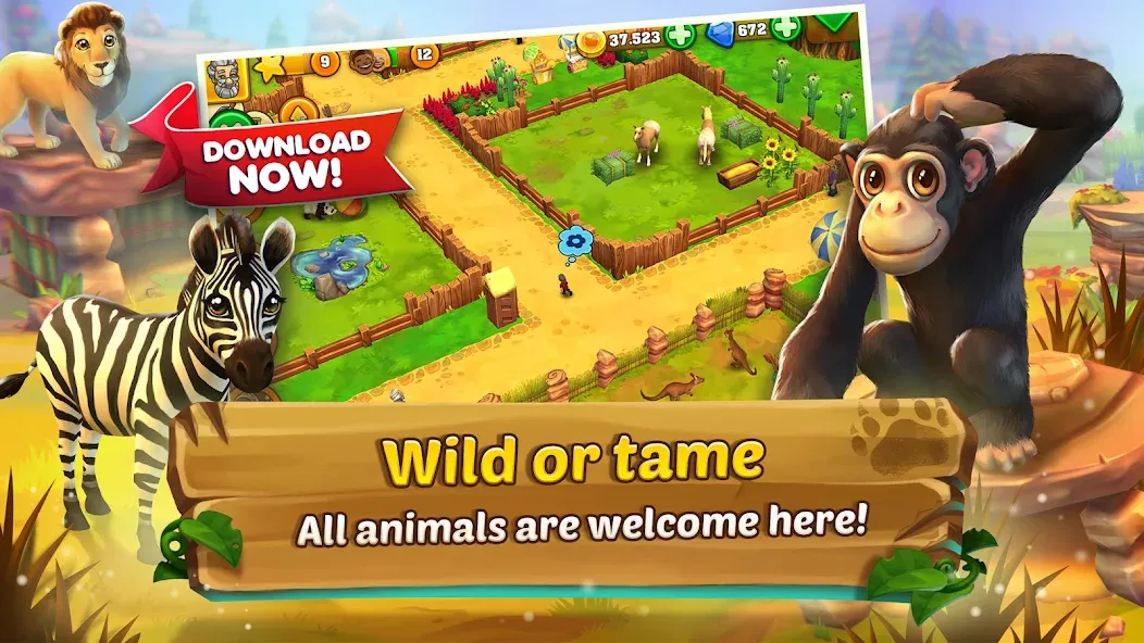 Скачать Zoo 2: Animal Park (Зу 2) взлом на бесконечные деньги + мод меню screen 3