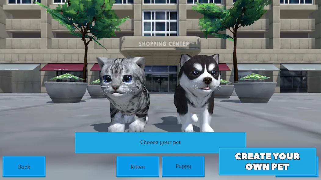 Скачать Cute Pocket Cat And Puppy 3D (Кьют Покет Кэт Энд Паппи 3Д) взлом на бесконечные деньги + мод меню screen 1