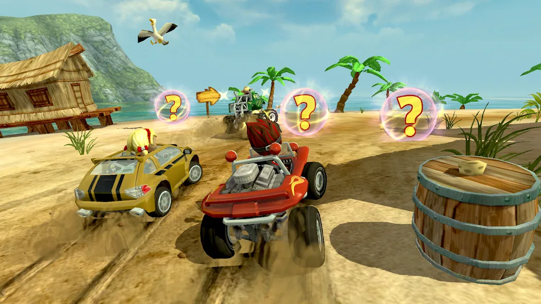 Скачать Beach Buggy Racing (Бич Багги Рейсинг) взлом на бесконечные деньги + мод меню screen 3