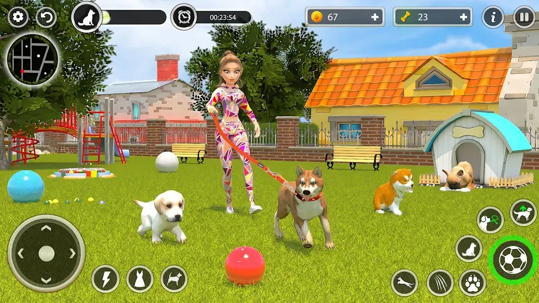 Скачать Dog Simulator Pet Dog Games 3D взлом на бесконечные деньги + мод меню screen 5