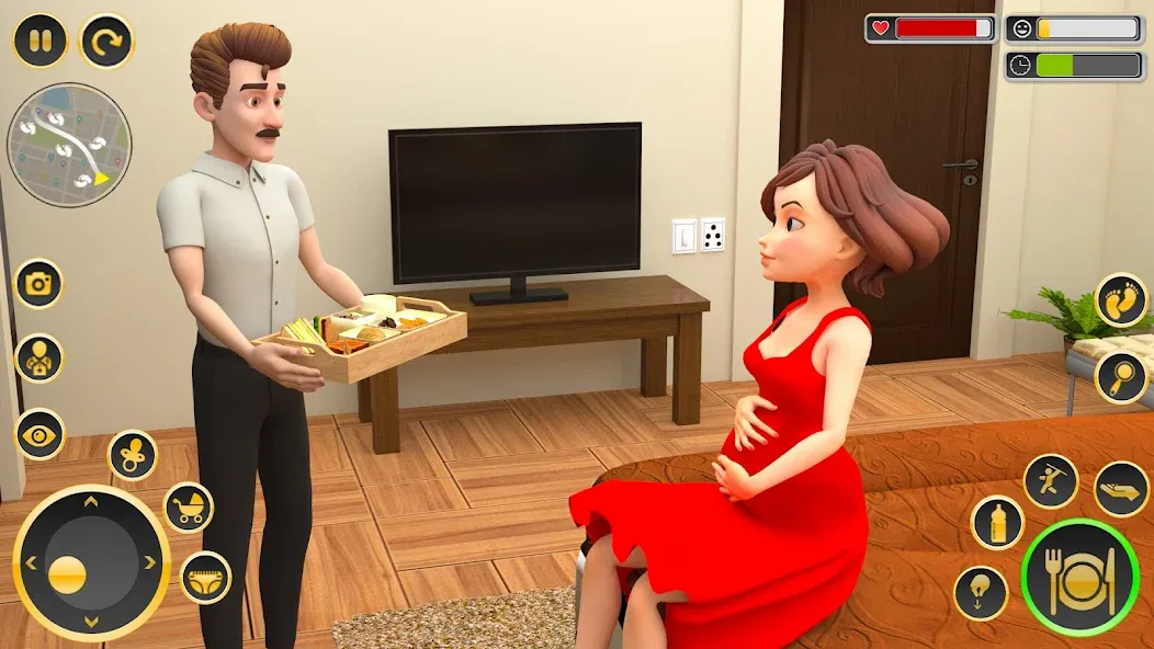 Скачать The Mother Sim Life Mom Games взлом на бесконечные деньги + мод меню screen 5