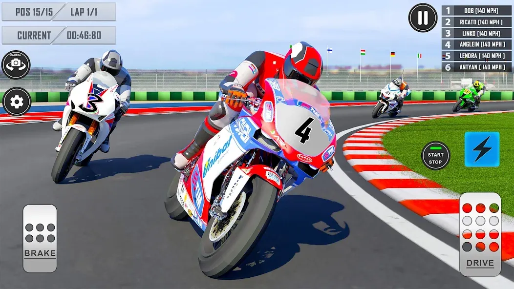 Скачать 3D Bike Racing Games Offline взлом на бесконечные деньги + мод меню screen 1