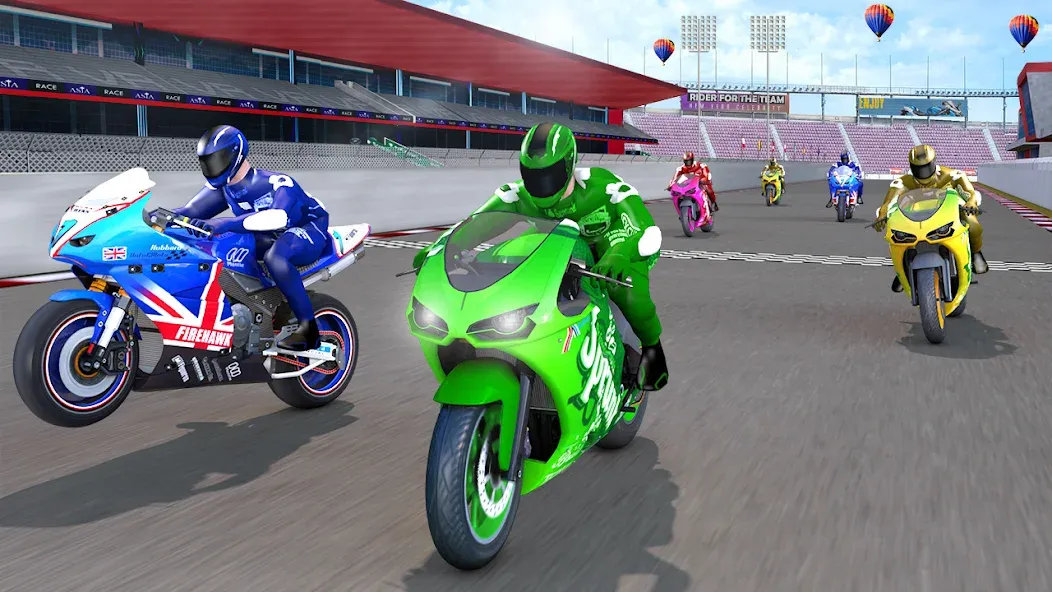 Скачать 3D Bike Racing Games Offline взлом на бесконечные деньги + мод меню screen 4