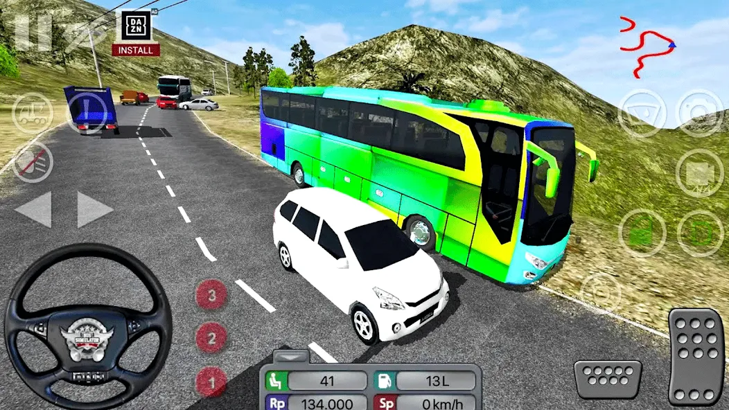 Скачать Coach Tourist Bus City Driving взлом на бесконечные деньги + мод меню screen 3