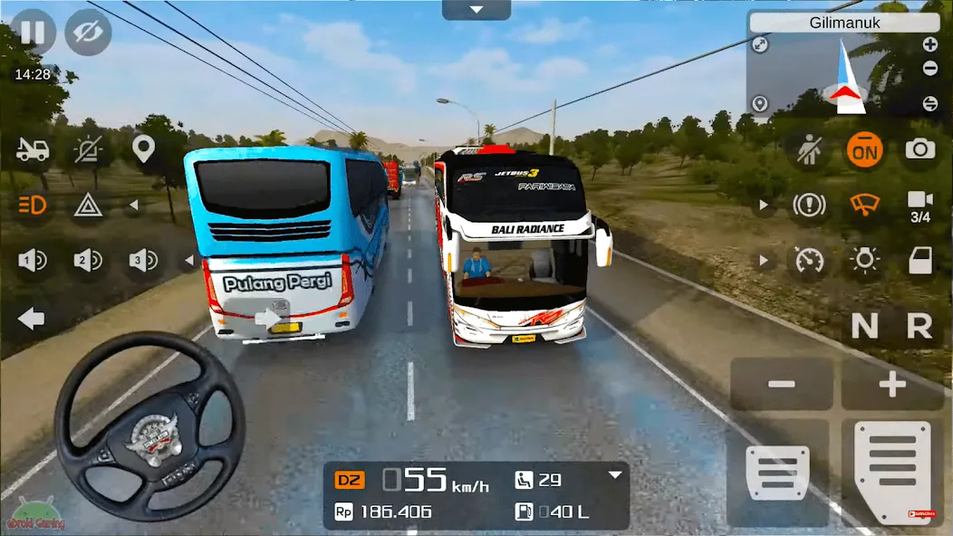 Скачать Coach Tourist Bus City Driving взлом на бесконечные деньги + мод меню screen 5