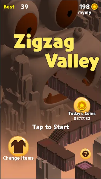 Скачать Zigzag Valley,Endless game взлом на бесконечные деньги + мод меню screen 1