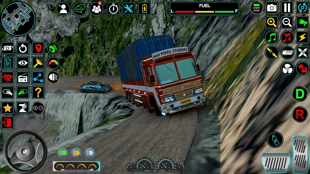 Скачать Indian Truck Offroad Cargo Sim (Индийский грузовик   ) взлом на бесконечные деньги + мод меню screen 1