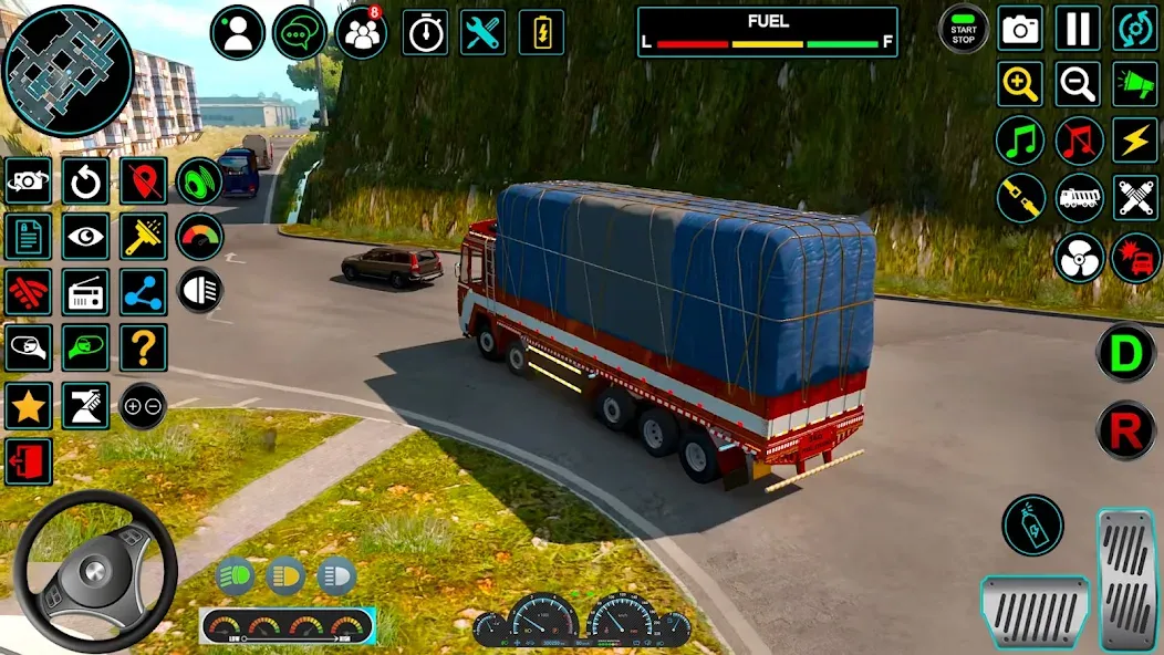 Скачать Indian Truck Offroad Cargo Sim (Индийский грузовик   ) взлом на бесконечные деньги + мод меню screen 2