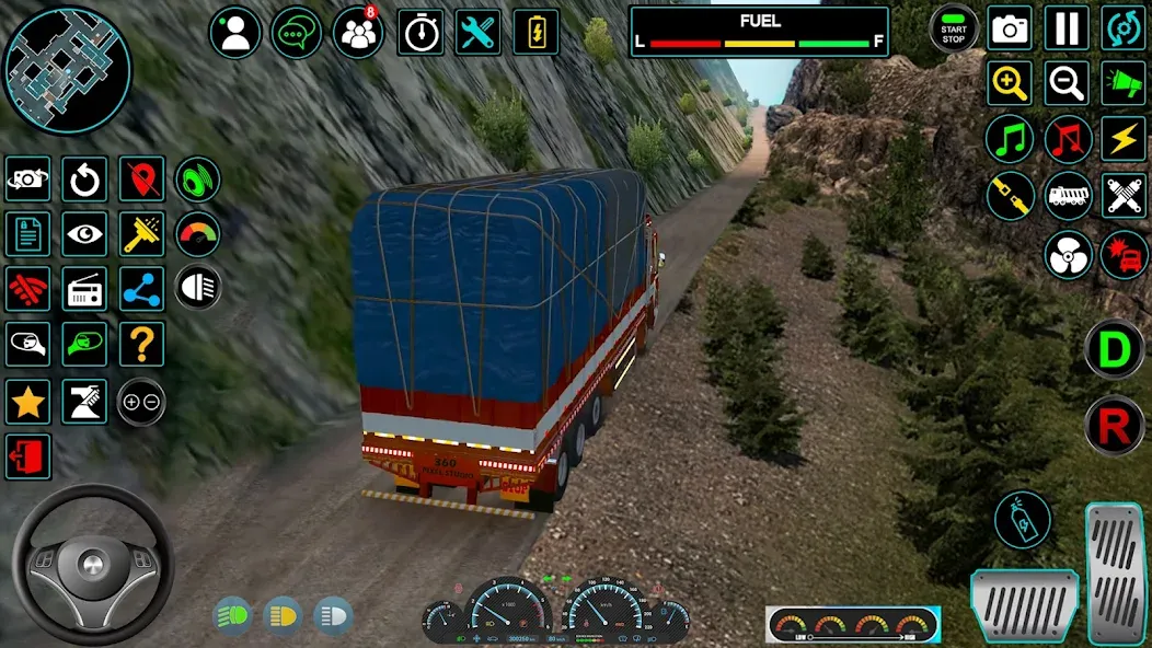 Скачать Indian Truck Offroad Cargo Sim (Индийский грузовик   ) взлом на бесконечные деньги + мод меню screen 3