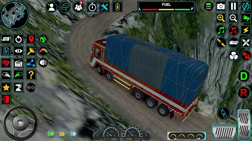 Скачать Indian Truck Offroad Cargo Sim (Индийский грузовик   ) взлом на бесконечные деньги + мод меню screen 4