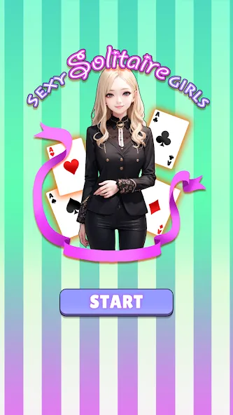 Скачать Sexy solitaire girls: ani card (Сэкси солитер девушки) взлом на бесконечные деньги + мод меню screen 1