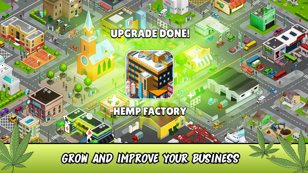 Скачать Weed City — Hemp Farm Tycoon (Уид Сити) взлом на бесконечные деньги + мод меню screen 4