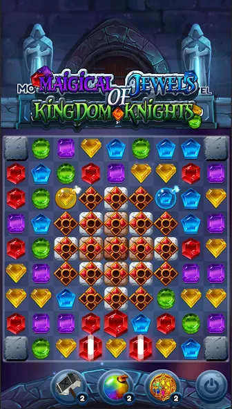 Скачать Jewels of Kingdom Knights (Джуэлз оф Кингдом Найтс) взлом на бесконечные деньги + мод меню screen 4