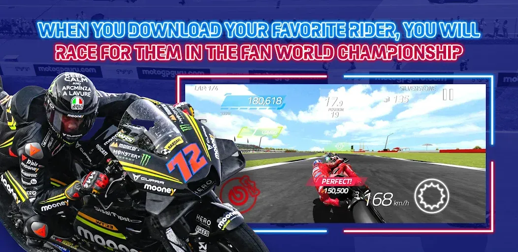 Скачать MotoGP Racing '23 взлом на бесконечные деньги + мод меню screen 4