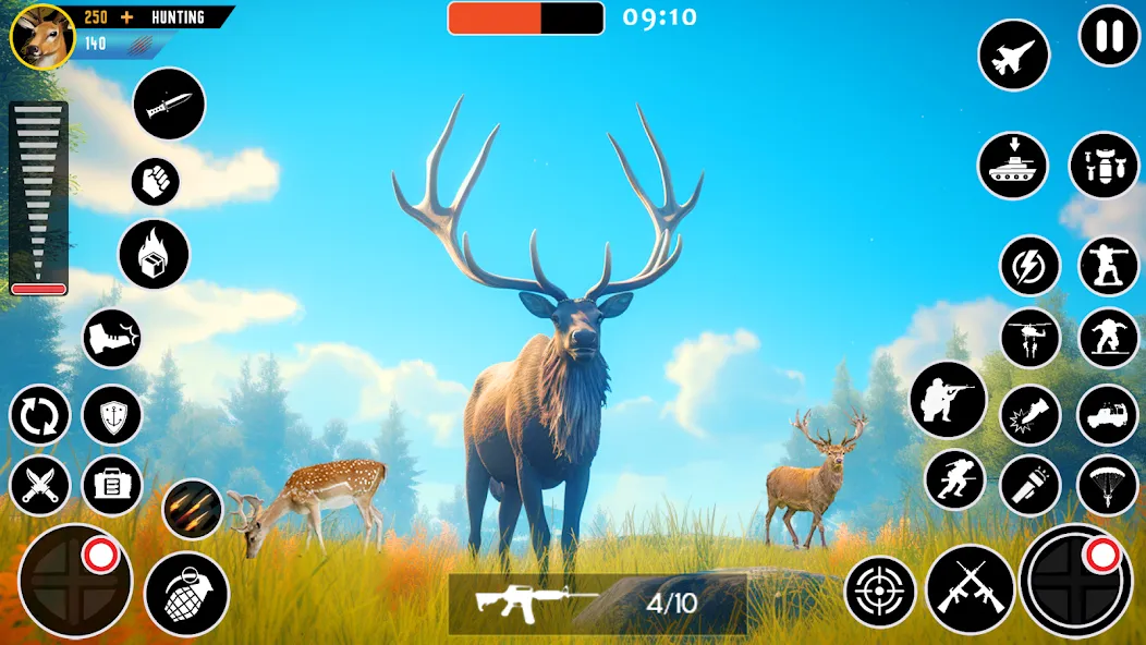 Скачать Wild Animal Deer Hunting Games (Охота на диких зверей с оружием  игры) взлом на бесконечные деньги + мод меню screen 4