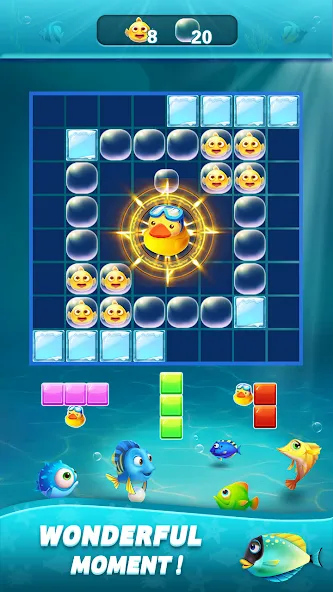 Скачать Block Ocean 1010 Puzzle Games (Блок Океан 1010 Головоломки) взлом на бесконечные деньги + мод меню screen 4