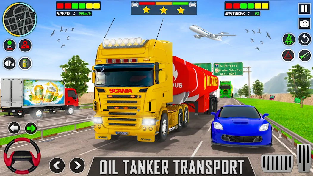 Скачать Offroad Oil Tanker Truck Games (Оффроуд Игры на машинецистерне для нефти) взлом на бесконечные деньги + мод меню screen 1