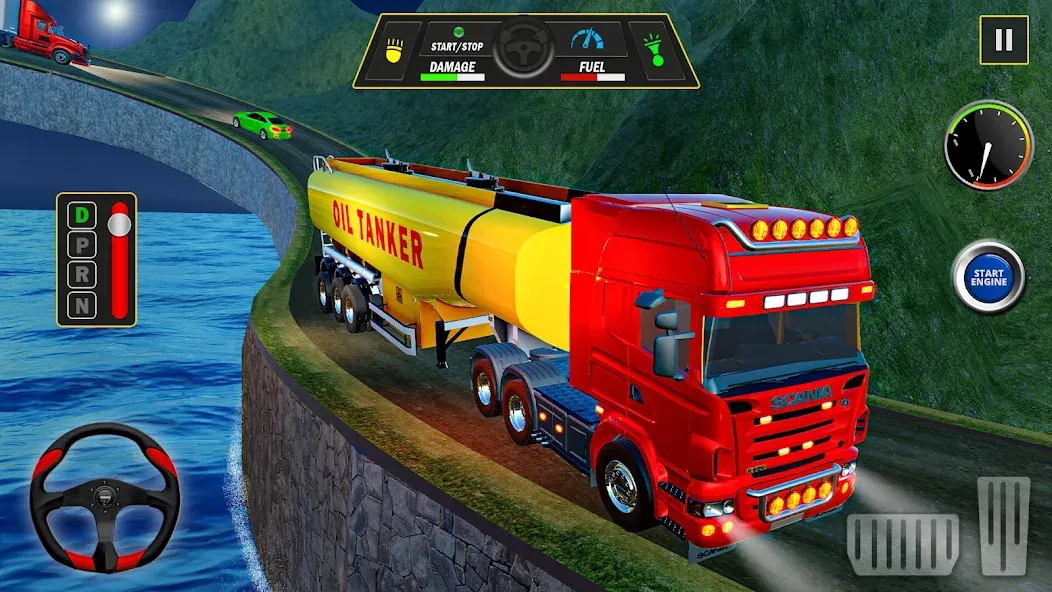 Скачать Offroad Oil Tanker Truck Games (Оффроуд Игры на машинецистерне для нефти) взлом на бесконечные деньги + мод меню screen 3