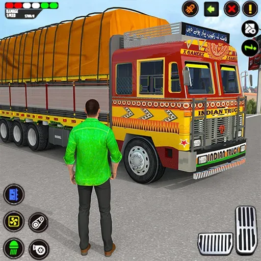 Скачать Indian Truck Drive Truck Games (Индийский грузовой симулятор) взлом на бесконечные деньги + мод меню screen 1