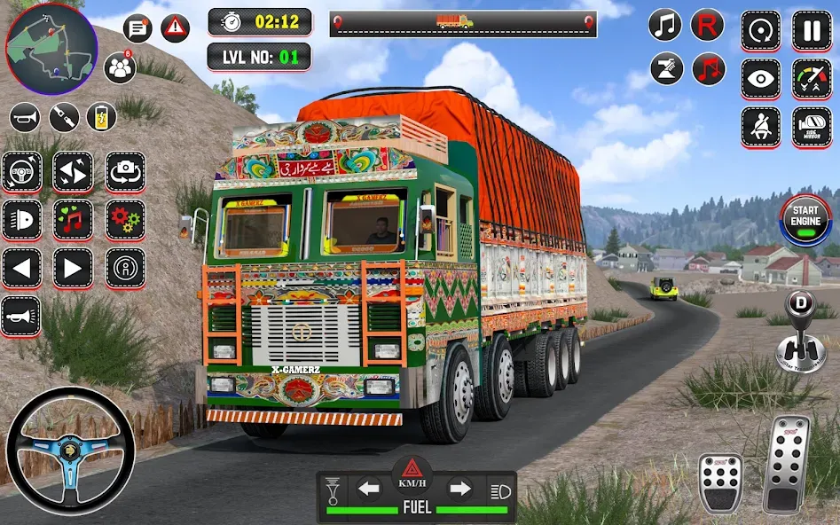 Скачать Indian Truck Drive Truck Games (Индийский грузовой симулятор) взлом на бесконечные деньги + мод меню screen 2