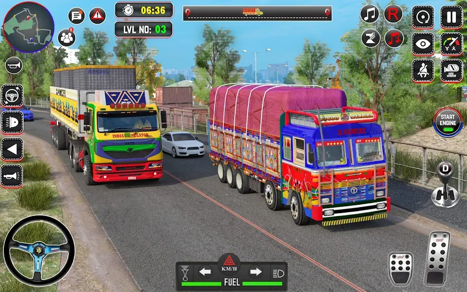 Скачать Indian Truck Drive Truck Games (Индийский грузовой симулятор) взлом на бесконечные деньги + мод меню screen 4