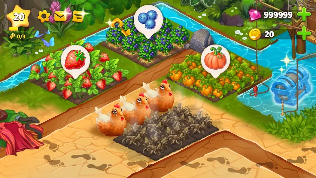 Скачать Island Hoppers: Jungle Farm (Айслэнд Квеставэй) взлом на бесконечные деньги + мод меню screen 2