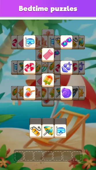 Скачать Tile Match Puzzle: Triple Game (Тайл Матч Пазл) взлом на бесконечные деньги + мод меню screen 4