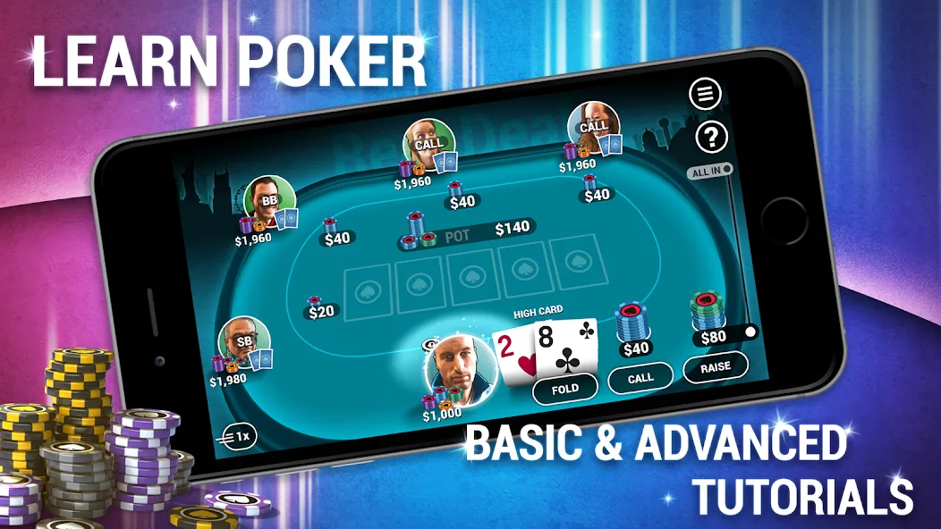 Скачать Learn How To Play Texas Poker взлом на бесконечные деньги + мод меню screen 1